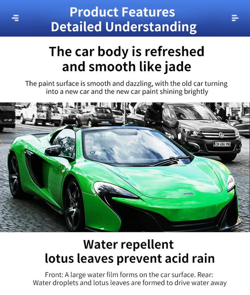 ZYKR Nano-Quick Ceramic Coating Pro for Automobiles, Featuring Advanced Ceramic Technology for Dust-Proof Glass Effect and Lasting Luster. 300 Ml.